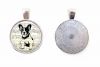 Ожерелье с кулоном Французский бульдог щенок (серебро)