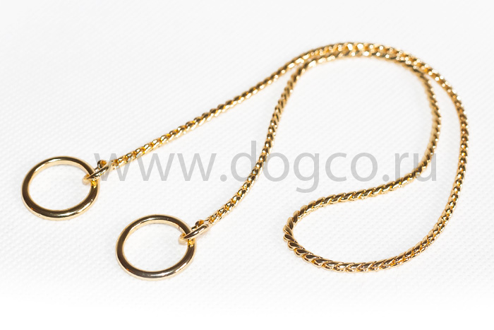 Цепочка-кобра для собак 2 мм 30 см (золото)